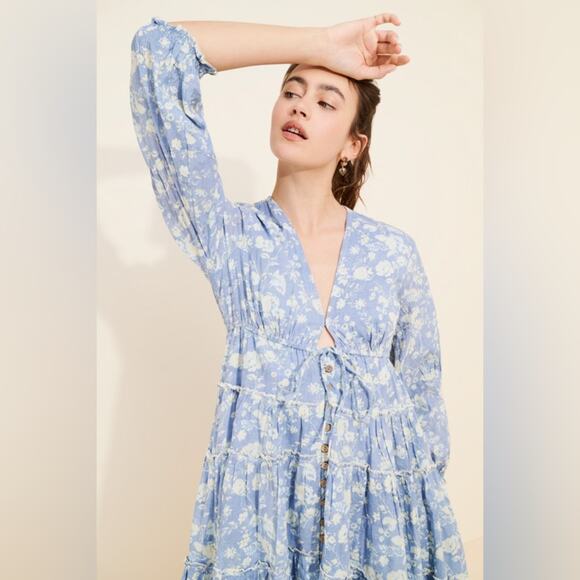 Free People Pappiet Floral Midi Dress - Picture 3 of 10